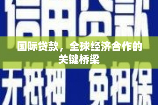 龙江国际贷款，全球经济合作的关键桥梁