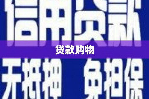 龙江贷款购物