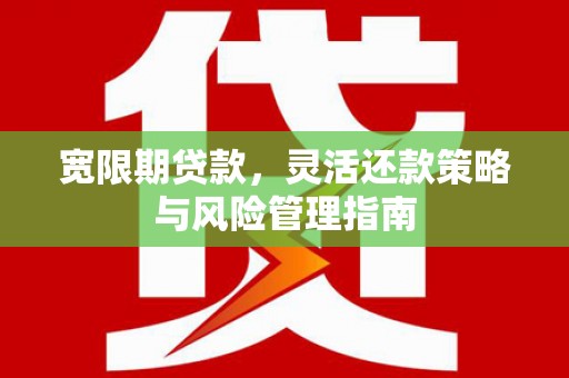 龙江宽限期贷款，灵活还款策略与风险管理指南