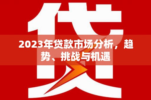 龙江2023年贷款市场分析，趋势、挑战与机遇