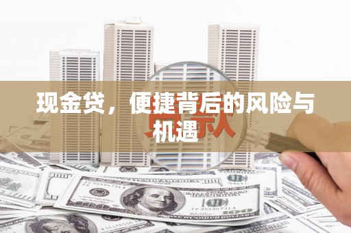 龙江现金贷，便捷背后的风险与机遇
