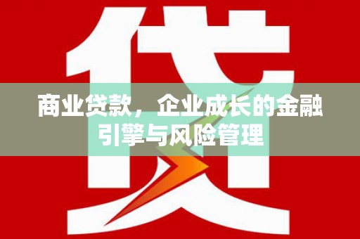 龙江商业贷款，企业成长的金融引擎与风险管理