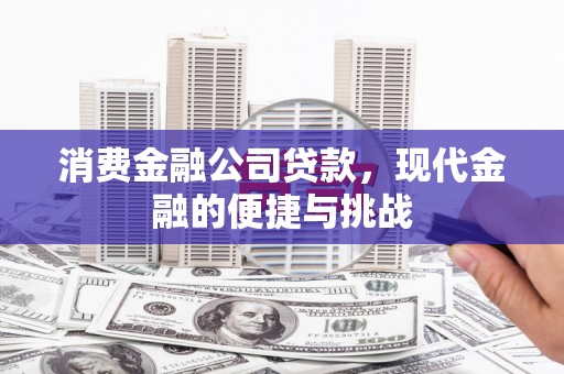 龙江消费金融公司贷款，现代金融的便捷与挑战