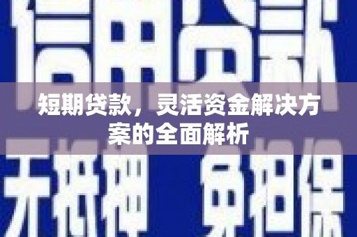 龙江短期贷款，灵活资金解决方案的全面解析