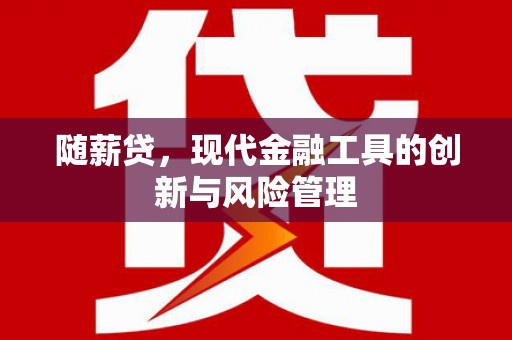 龙江随薪贷，现代金融工具的创新与风险管理