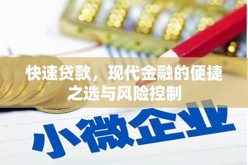龙江快速贷款，现代金融的便捷之选与风险控制