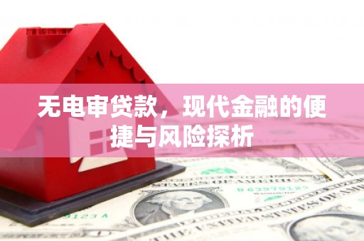 龙江无电审贷款，现代金融的便捷与风险探析