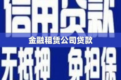 龙江金融租赁公司贷款