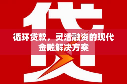 龙江循环贷款，灵活融资的现代金融解决方案