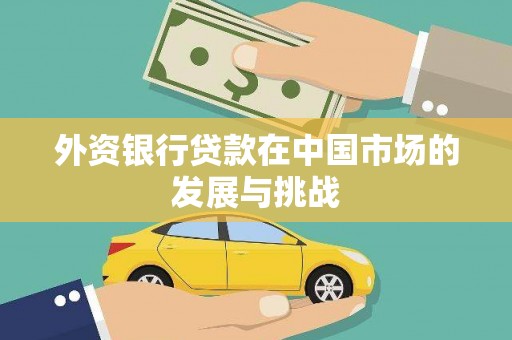 龙江外资银行贷款在中国市场的发展与挑战