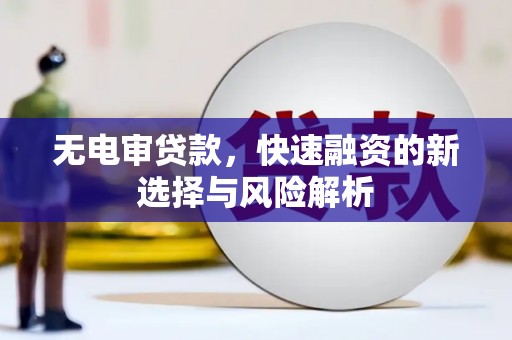 龙江无电审贷款，快速融资的新选择与风险解析