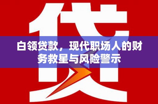 龙江白领贷款，现代职场人的财务救星与风险警示