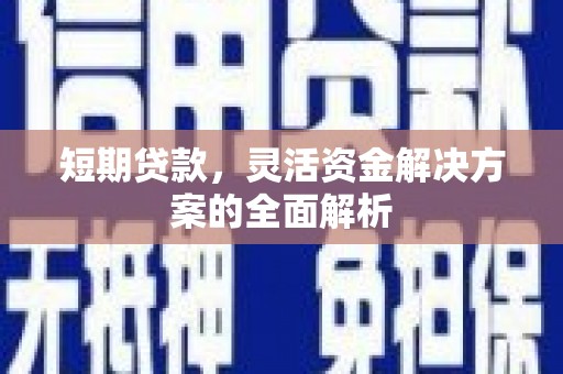 龙江短期贷款，灵活资金解决方案的全面解析