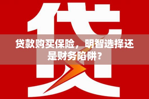 龙江贷款购买保险，明智选择还是财务陷阱？