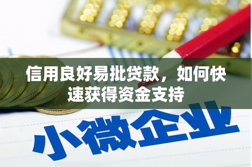 龙江信用良好易批贷款，如何快速获得资金支持