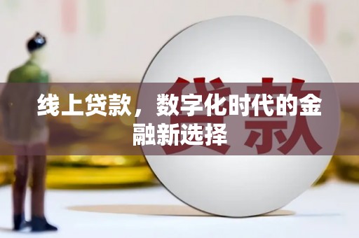 龙江线上贷款，数字化时代的金融新选择