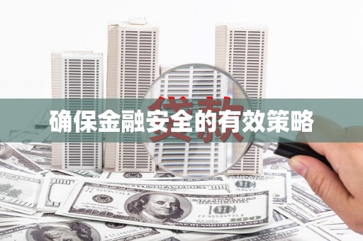 龙江确保金融安全的有效策略