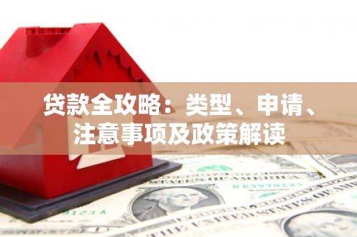龙江贷款全攻略：类型、申请、注意事项及政策解读